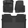 Husky Liners 15-23 Ford F-150 SuperCrew Cab X-Act Contour Front & 2nd Row Seat Floor Liners - Black