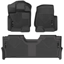Husky Liners 21-23 Ford F-150 CC SC X-Act Contour Front & Second Row Seat Floor Liners - Black