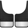 Husky Liners Universal 12in Wide Black Rubber Front Mud Flaps w/ Weight