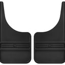 Husky Liners Universal 12in Wide Black Rubber Front Mud Flaps w/o Weight