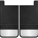 Husky Liners Universal 12in Wide Black Rubber Rear Mud Flaps w/ Weight