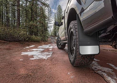 Husky Liners Universal 12in Wide Black Rubber Rear Mud Flaps w/o Weight