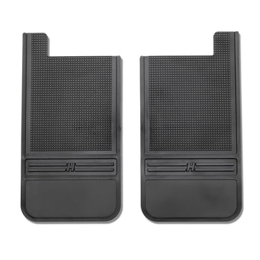 Husky Liners Universal 12in Wide Black Rubber Rear Mud Flaps w/o Weight