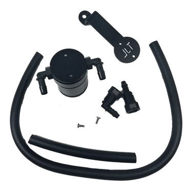 J&L 05-10 Ford Mustang GT/Bullitt/Saleen Passenger Side Oil Separator 3.0 - Black Anodized