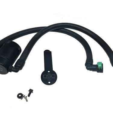 J&L 2015-2023 Ford Mustang EcoBoost Driver Side Oil Separator 3.0 - Black Anodized