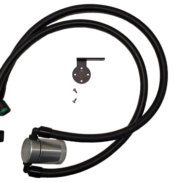 J&L 2021-2025 Ford F-150 3.5L Passenger Side Oil Separator 3.0 - Clear Anodized