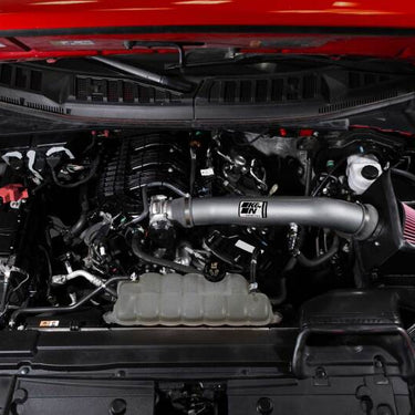 K&N 18-24 Ford F150 3.3L V6 Performance Air Intake System w/ Red Air Filter