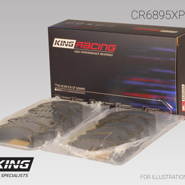 King Ford Ecoboost 3.5L V6 pMaxBlack Coated Connecting Rod Bearing Set - Size +0.25mm
