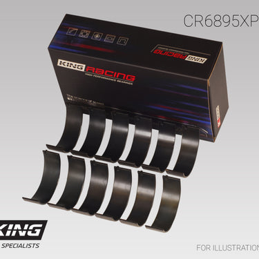 King Ford Ecoboost 3.5L V6 pMaxBlack Coated Connecting Rod Bearing Set - Size +0.25mm