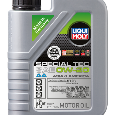 LIQUI MOLY 1L Special Tec AA Motor Oil SAE 0W20