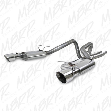 MBRP 11-12 Ford Shelby GT 500 T304 3in Cat Back Dual Split Rear Race Version 4.5in Tips