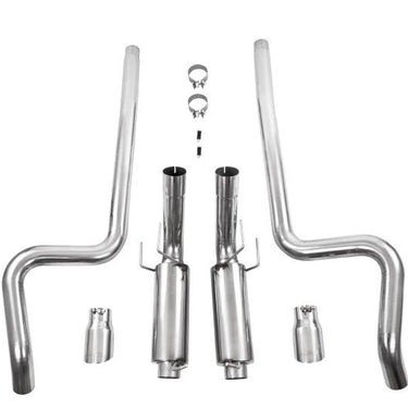 MBRP 11-14 Ford Mustang GT 5.0L Dual Split Rear Race Version AL 3in Cat Back Exhaust System