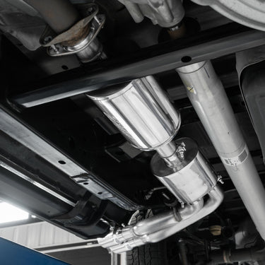 MBRP 15-20 Ford F150 T409 Pre-Axle 4in OD Tips Dual Outlet 3in Cat Back Exhaust