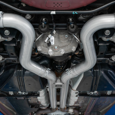 MBRP 18-19 Ford Mustang GT 5.0 3in Dual Split Rear Cat Back w/ Quad 4.0in Dual Wall Tips- T304