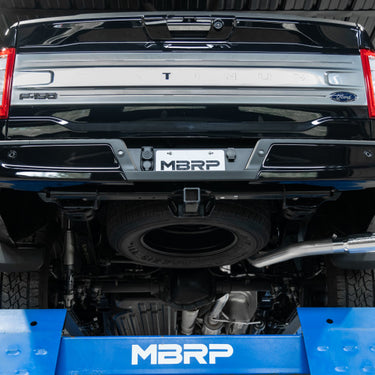 MBRP 2021+ Ford F-150 Powerboost Hybrid 3in Single Side Exit - Aluminized Steel