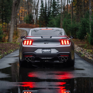 MBRP 2024+ Ford Mustang 5.0L T304 SS 3in Cat-Back Dual Split Exhaust w/ Quad Tips (Valve Delete)