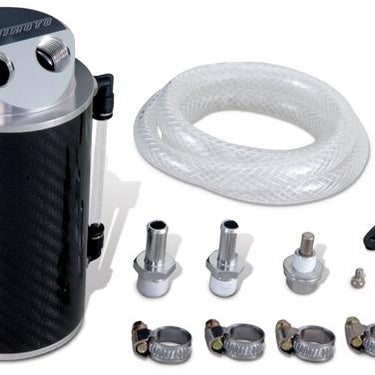 Mishimoto 2015+ Ford Mustang GT Baffled Oil Catch Can Kit - Black