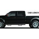 N-Fab Nerf Step 15-17 Ford F-150 SuperCrew - Tex. Black - Cab Length - 3in