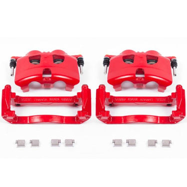Power Stop 12-19 Ford F-150 Front Red Calipers w/Brackets - Pair