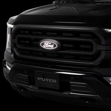 Putco 2023 Ford F-150 Front Luminix Ford LED Emblem - w/Camera CutOut w/o Spray Washer