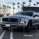 Raxiom 05-09 Ford Mustang GT V6 Axial Series CCFL Halo Projector Headlight- Blk Housing (Smkd Lens)