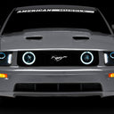 Raxiom 05-09 Ford Mustang w/ Halogen LED Halo Prjctr Headlights-Blk Hsng(Smoked Lens Exclude GT500)