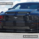 Raxiom 05-09 Ford Mustang w/ Halogen LED Halo Prjctr Headlights-Blk Hsng(Smoked Lens Exclude GT500)