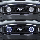 Raxiom 05-12 Ford Mustang GT LED Halo Fog Lights (Smoked)