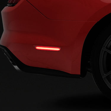 Raxiom 15-22 Ford Mustang Axial Series LED Side Marker Lights Rear (Smoked)
