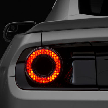 Raxiom 15-22 Ford Mustang Halo LED Tail Lights - Gloss Black Housing (Smoked Lens)