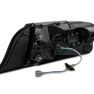 Raxiom 15-22 Ford Mustang Halo LED Tail Lights - Gloss Black Housing (Smoked Lens)