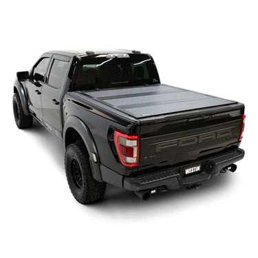Westin 15-25 Ford F-150 5ft. 7in. Bed Hard Tri-Fold Tonneau Cover - Black
