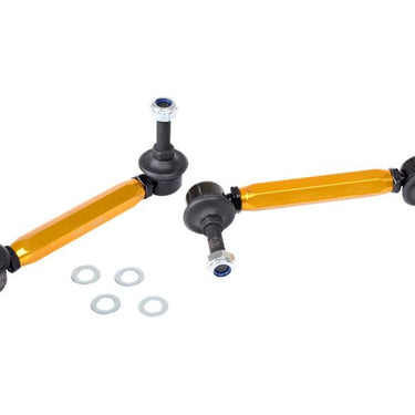 Whiteline 05+ Mustang Coupe 8cyl (Inc Shelby GT/ GT500) Front Swaybar Link Kit H/Duty Adj Steel Ball