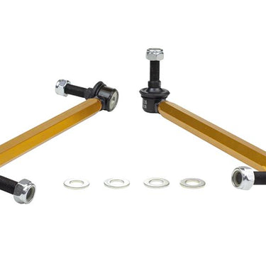 Whiteline 05+ Mustang Coupe 8cyl (Inc Shelby GT/ GT500) Front Swaybar Link Kit H/Duty Adj Steel Ball