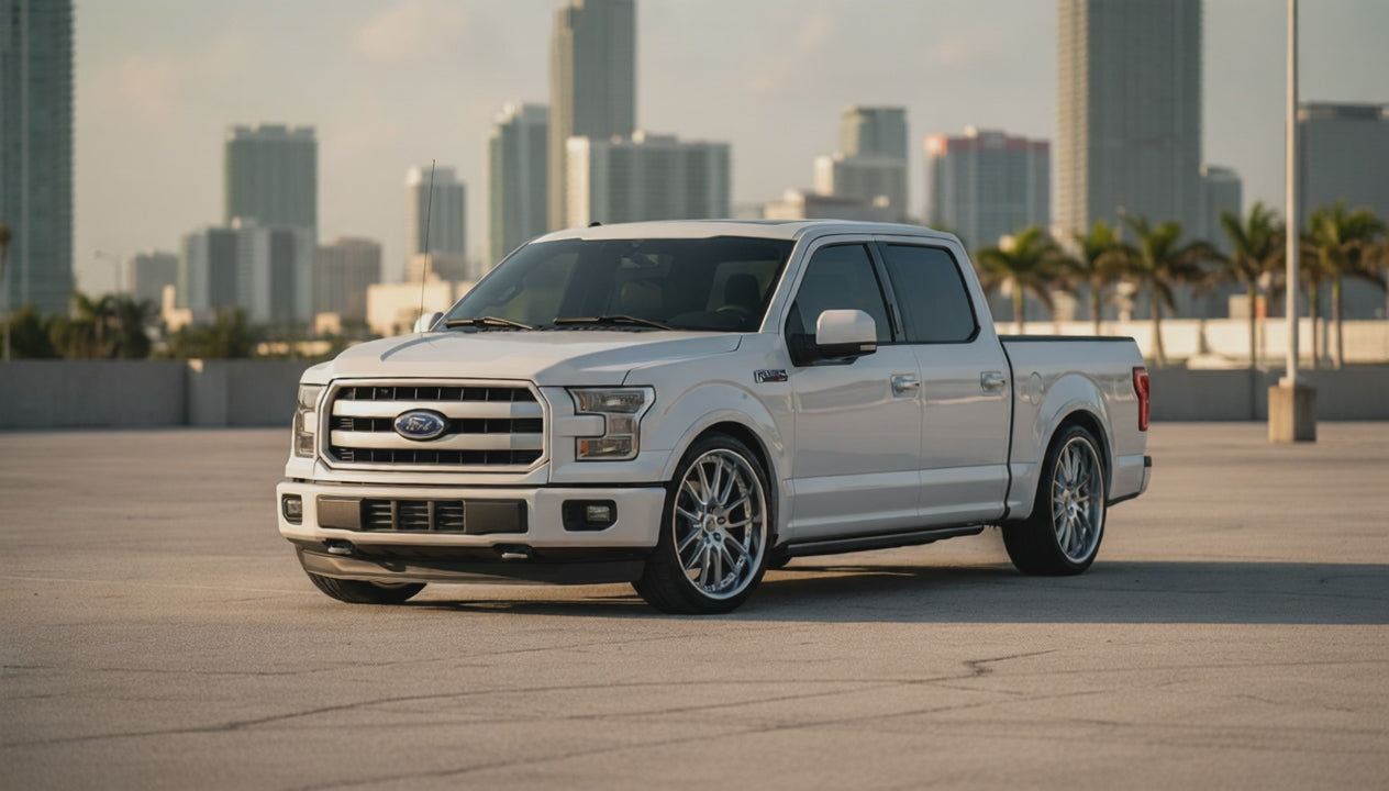 lowered 2015 Ford F-150