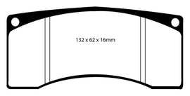 EBC - Brake Pads - Performance - EBC Ford Saleen Mustang Alcon front calipers Yellowstuff Front Brake Pads - Anything Coyote