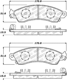 Stoptech - Brake Pads - OE - StopTech Street Touring Brake Pads - Anything Coyote