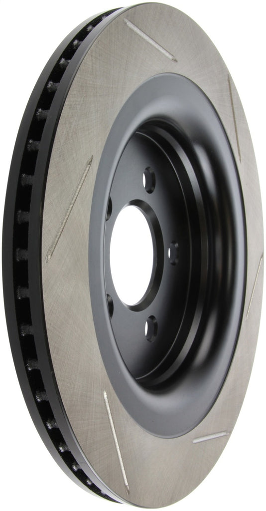 Stoptech - Brake Rotors - Slotted - StopTech 2015 Ford Mustang GT w/ Brembo Brakes Right Rear Slotted Brake Rotor - Anything Coyote