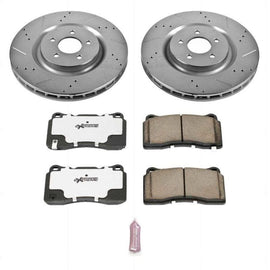 PowerStop - Brake Kits - Performance D&S - Power Stop 07-14 Ford Mustang Front Z26 Street Warrior Brake Kit - Anything Coyote