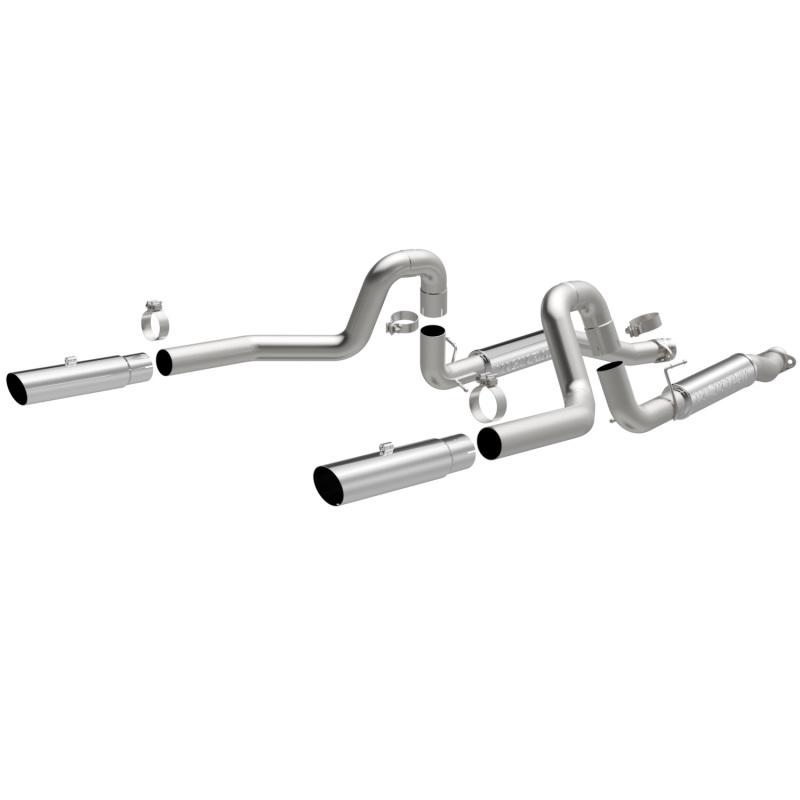 Magnaflow - Catback - MagnaFlow 99-04 Mustang Mach 1 V8 4.6L Dual Split Rear Exit Stainless Cat-Back Performance Exhaust - Anything Coyote