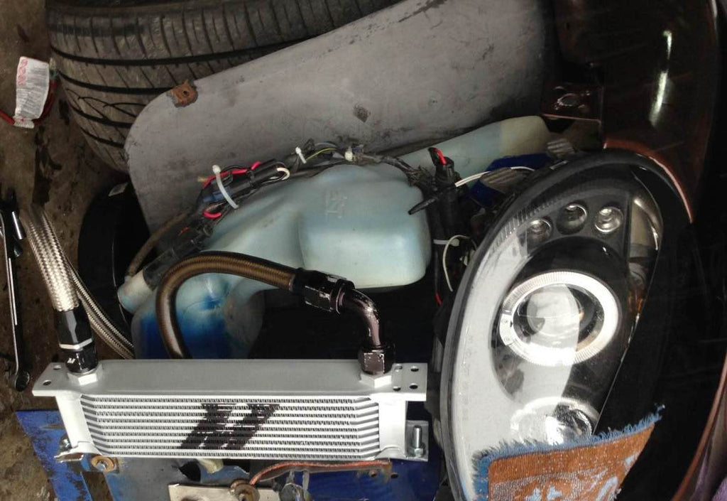 Mishimoto - Oil Coolers - Mishimoto Universal 10 Row Oil Cooler - Anything Coyote