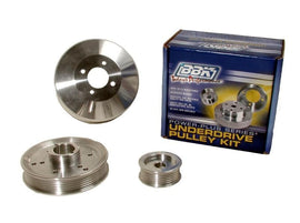 BBK - Pulleys - Crank, Underdrive - BBK 96-01 Mustang 4.6 GT Cobra Underdrive Pulley Kit - Lightweight CNC Billet Aluminum (3pc) - Anything Coyote