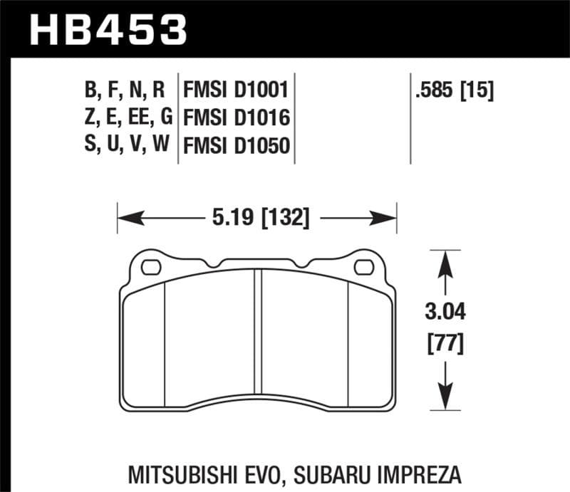 Hawk Performance - Brake Pads - Racing - Hawk 03-06 Evo / 04-09 STi / 09-10 Genesis Coupe (Track Only) / 2010 Camaro SS HT-14 Race Front Brak - Anything Coyote
