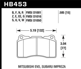 Hawk Performance - Brake Pads - Racing - Hawk 03-06 Evo / 04-09 STi / 09-10 Genesis Coupe (Track Only) / 2010 Camaro SS HT-14 Race Front Brak - Anything Coyote