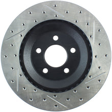 Load image into Gallery viewer, Stoptech - Brake Rotors - Slot &amp; Drilled - StopTech 94-04 Ford Mustang SVT Cobra Slotted &amp; Drilled Sport Front Right Brake Rotor - Anything Coyote