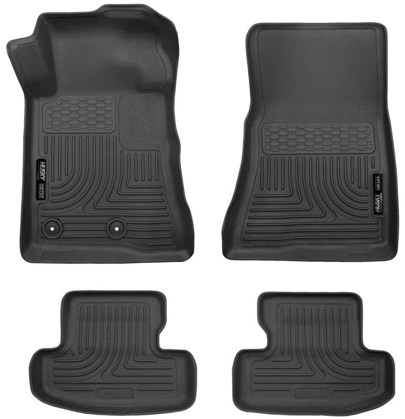 Husky Liners - Floor Mats - Rubber - Husky Liners 2015 Ford Mustang WeatherBeater Black Front & Second Seat Floor Liner - Anything Coyote