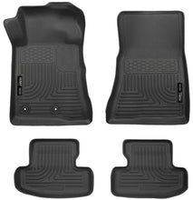 Load image into Gallery viewer, Husky Liners - Floor Mats - Rubber - Husky Liners 2015 Ford Mustang WeatherBeater Black Front &amp; Second Seat Floor Liner - Anything Coyote