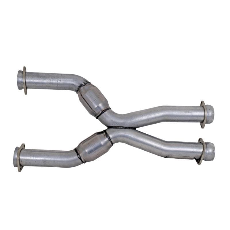BBK - X Pipes - BBK 79-04 Mustang Coyote Swap Short Mid X Pipe w Catalytic Converters 3.0 For BBK Long Tube Headers - Anything Coyote