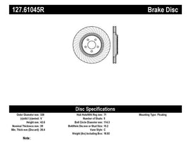 Stoptech - Brake Rotors - Slot & Drilled - StopTech 94-04 Ford Mustang SVT Cobra Slotted & Drilled Sport Front Right Brake Rotor - Anything Coyote