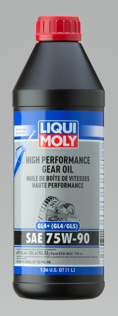 LIQUI MOLY - Gear Oils - LIQUI MOLY 1L High Performance Gear Oil (GL4+) SAE 75W-90 - Anything Coyote